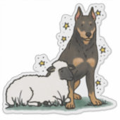 Beauceron - Arbeits-Autodekal Aufkleber (Vorderseite)