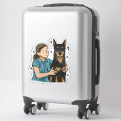 Beauceron - Arbeitshund Aufkleber (Koffer)