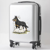 Beauceron - Arbeitsplatz Auto Aufkleber (Koffer)