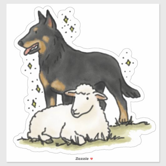 Beauceron - Arbeitsplatz Auto Aufkleber (Blatt)