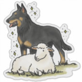Beauceron - Arbeitsplatz Auto Aufkleber (Vorderseite)