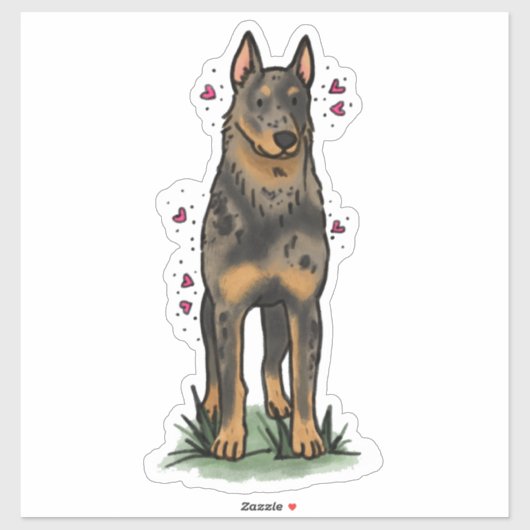 Beauceron - Arbeitsplatz Auto Aufkleber (Blatt)