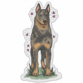 Beauceron - Arbeitsplatz Auto Aufkleber (Vorderseite)