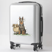 Beauceron - Arbeitsplatz Auto Aufkleber (Koffer)