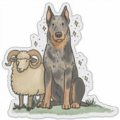 Beauceron - Arbeitsplatz Auto Aufkleber (Vorderseite)