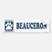 Beauceron Blau Autoaufkleber (Vorne)