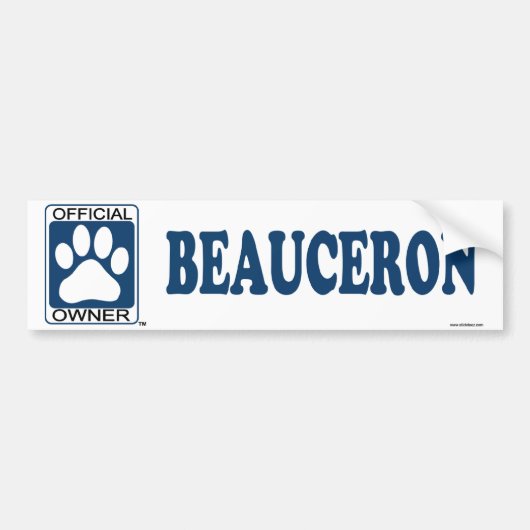 Beauceron Blau Autoaufkleber (Vorne)