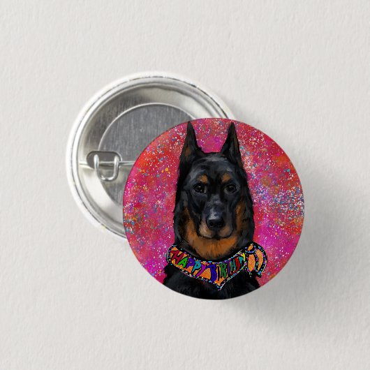 Beauceron Button (Vorne & Hinten)