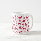 Beauceron Christmas Design Kaffeetasse (VorderseiteRechts)