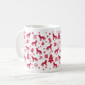 Beauceron Christmas Design Kaffeetasse (Vorderseite Links)