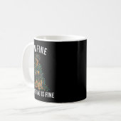 Beauceron Christmas I'm Fine Everything Is Fine Kaffeetasse (Vorderseite Links)