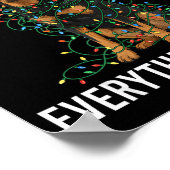 Beauceron Christmas I'm Fine Everything Is Fine Poster (Ecke)