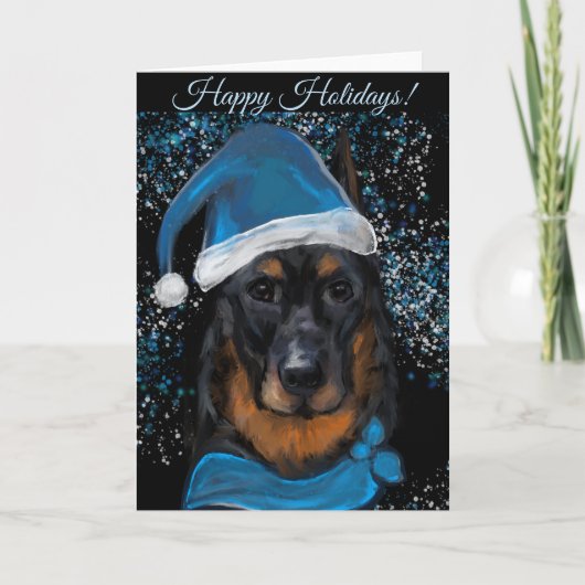 Beauceron Dankeskarte (Vorderseite)