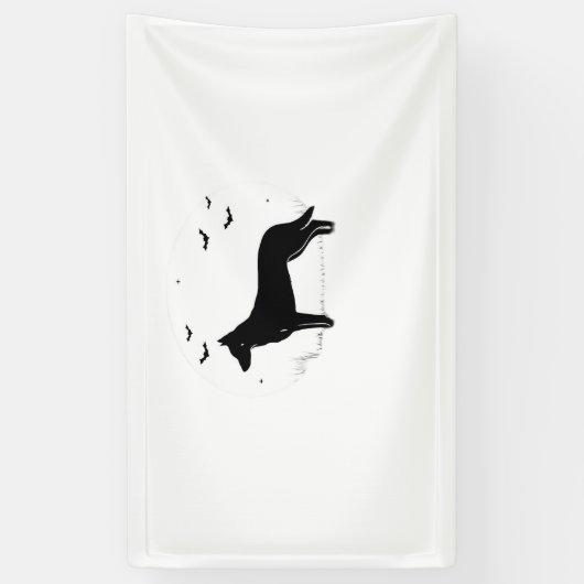 Beauceron Dog - Halloween Moon Silhouette Classic Banner (Vertikal)