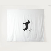 Beauceron Dog - Halloween Moon Silhouette Classic Wandteppich (Vorderseite (Horizontal))