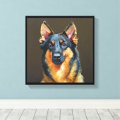 Beauceron Dog Leinwanddruck (Insitu (Holzboden))