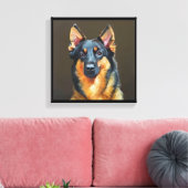 Beauceron Dog Leinwanddruck (Insitu (Wohnzimmer))