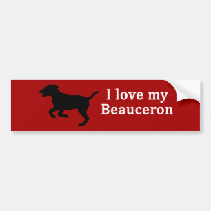 Beauceron Dog Liebe Autoaufkleber