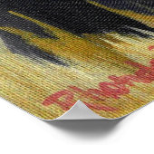 Beauceron Dog Portrait Poster (Ecke)