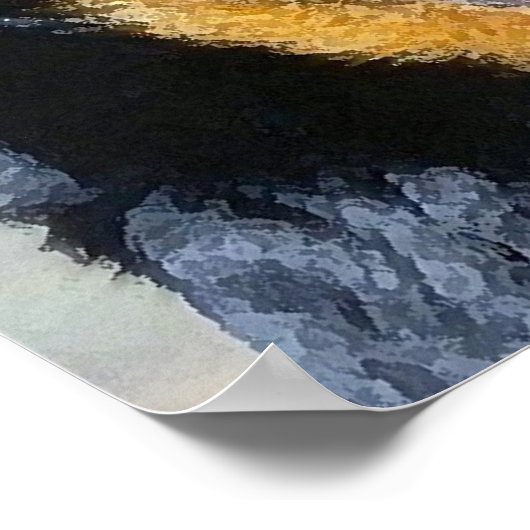 Beauceron Dog Portrait Poster Print (Ecke)