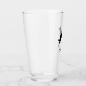 Beauceron Dog Silhouette Personalisiert Glas (Rechts)