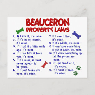 BEAUCERON-Eigentumsrecht 2 Postkarte