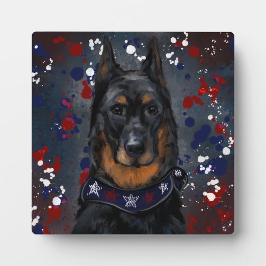 Beauceron Fotoplatte (Vorderseite)