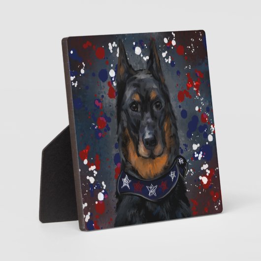 Beauceron Fotoplatte (Vorderseite)