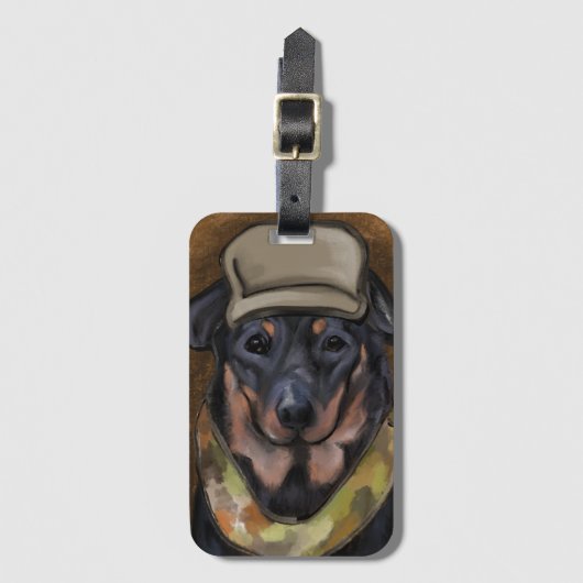 Beauceron Gepäckanhänger (Vorderseite Vertikal)