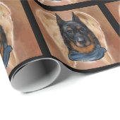 Beauceron Geschenkpapier (Rolleneckpunkt)