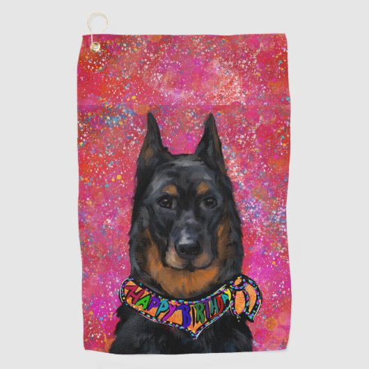 Beauceron                       golfhandtuch (Vorderseite)
