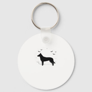 Beauceron Hund � Halloween Moon Silhouette Classic Schlüsselanhänger