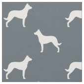 Beauceron Hunde Silhouetten Gemustert Stoff (Nahaufnahme)
