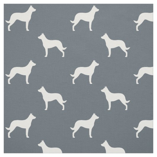 Beauceron Hunde Silhouetten Gemustert Stoff (Muster)