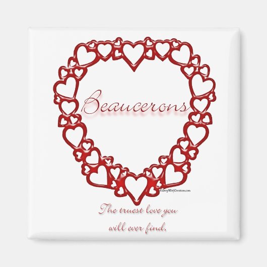 Beauceron Love Magnet (Vorne)