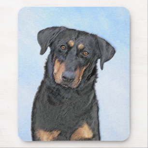 Beauceron Malerei - Niedliche Original Hunde Kunst Mousepad
