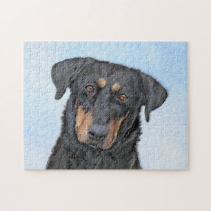 Beauceron Malerei - Niedliche Original Hunde Kunst Puzzle