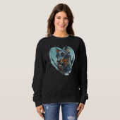 Beauceron Portrait - Watercolor Dog Graphic Sweatshirt (Vorne ganz)