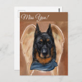 Beauceron Postkarte (Vorne/Hinten)