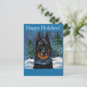 Beauceron Postkarte (Stehend Vorderseite)