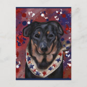 Beauceron Postkarte (Vorderseite)