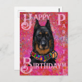 Beauceron Postkarte (Vorne/Hinten)