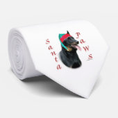 Beauceron Santa Paws Krawatte (Gerollt)