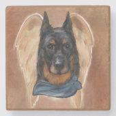 Beauceron Steinuntersetzer (Vorderseite)