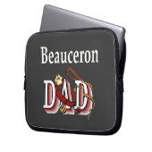 Beauceron Vater Laptopschutzhülle (Vorderseite Links)