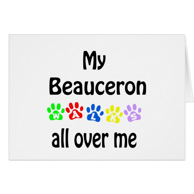 Beauceron Walks Design (Vorderseite (Horizontal))