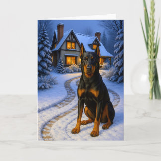 Beauceron-Weihnachtskarte Feiertagskarte