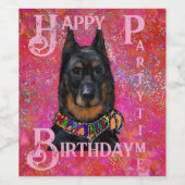 Beauceron Weinetikett (Einzelnes Label)