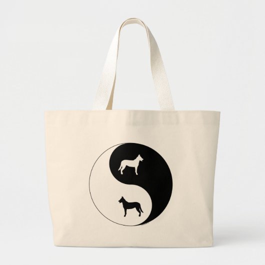 Beauceron Yin Yang Jumbo Stoffbeutel (Vorne)