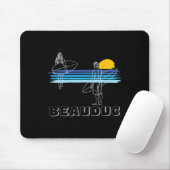 Beauduc Surfstrand Surfer Junge Mädchen Mousepad (Mit Mouse)